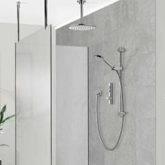 Aqualisa iSystem Smart Shower Concealed with Adjustable and Ceiling Fixed Head - Gravity Pumped - ISD.A2.BV.DVFC.23