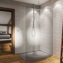 Aqualisa Unity Q Smart Shower Exposed with Adjustable and Ceiling Fixed Head - HP/Combi - UTQ.A1.EV.DVFC.23