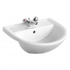 Armitage Shanks Sandringham 21 50cm Semi-Countertop Washbasin with 1 Tap Hole - E894801
