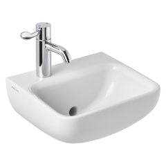 Armitage Shanks Contour 21+ 40cm Back Outlet Washbasin with 1 Left Hand Tap Hole - S0433HY