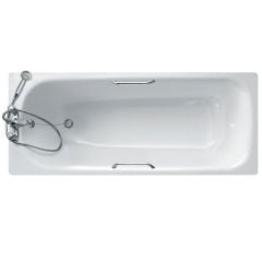 Armitage Shanks Nica 1700x700mm Steel Bath with Handgrips and Anti-slip Base - S186301