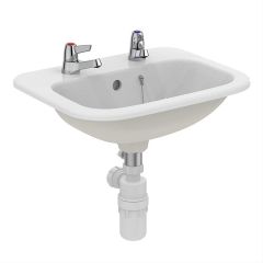 Armitage Shanks Planet 21 50cm Countertop Basin with 2 Tap Holes - S248501