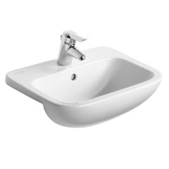 Armitage Shanks Profile 21 50cm Semi-Countertop Washbasin with 1 Tap Hole and Overflow - S249201