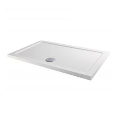 MX Elements 1400x900 Anti-Slip Flat Top Rectangular Shower Tray - White