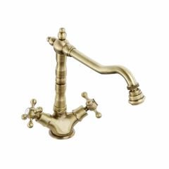 Abode Melford Monobloc Kitchen Tap Antique Brass - AT1043