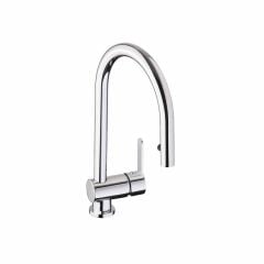 Abode Czar Pull Out Single Lever Kitchen Tap Chrome - AT1240