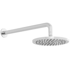 Vado Atmosphere Air-Injected Round 200mm Shower Head With Shower Arm - Chrome - ATM-HEADRO/B/SA-C/P