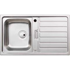 Abode Neron Single Bowl & Drainer Stainless Steel Sink - AW5111