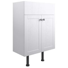 Bathrooms by Trading Depot Dahlia 600mm Basin Unit - Satin White Ash - TDBT96074