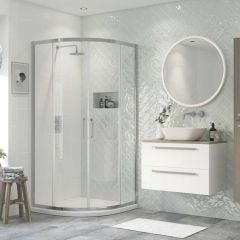 Bathrooms by Trading Depot Eaton 900mm 2 Door Quadrant Shower Enclosure - TDBT101458