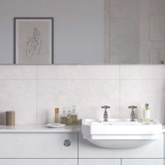Bathrooms by Trading Depot Dahlia Plinth - Satin White Ash - TDBT96086