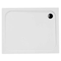 Bathrooms by Trading Depot Low Profile 1000x800mm Rectangular Shower Tray With Waste - TDBT104326