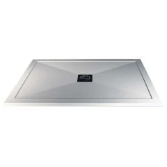Bathrooms by Trading Depot Ultra-Slim 1100x900mm Rectangular Shower Tray With Waste - TDBT3845