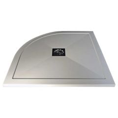 Bathrooms by Trading Depot Ultra-Slim 1000x800mm Left Hand Offset Quadrant Shower Tray With Waste - TDBT3867