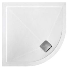 Bathrooms by Trading Depot Ultra-Slim 1200x900mm Left Hand Offset Quadrant Shower Tray With Anti-Slip & Waste - TDBT96148