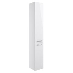 Bathrooms by Trading Depot Brooke 350mm Floor Standing 2 Door Tall Bathroom Cabinet - White Gloss - TDBT103603