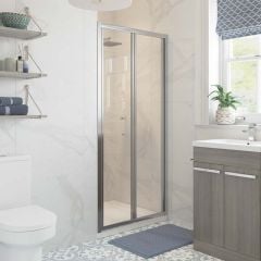 Bathrooms by Trading Depot Hudson 800mm Bi-fold Shower Door - TDBT101406