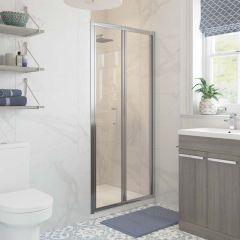 Bathrooms by Trading Depot Hudson 900mm Bi-fold Shower Door - TDBT101407