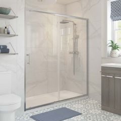 Bathrooms by Trading Depot Hudson 1000mm Sliding Shower Door - TDBT101419