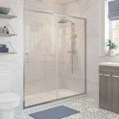 Bathrooms by Trading Depot Hudson 1700mm Sliding Shower Door - TDBT101425