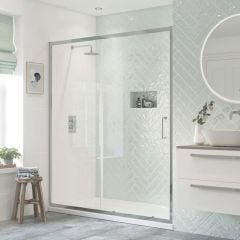 Bathrooms by Trading Depot Eaton 1000mm Sliding Shower Door - TDBT101450