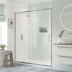 Bathrooms by Trading Depot Eaton 1100mm Sliding Shower Door - TDBT101451