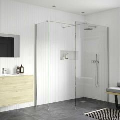 Bathrooms by Trading Depot Calder 760mm Wetroom Side Panel & Arm - TDBT107524