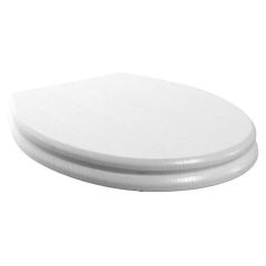 Bathrooms by Trading Depot Conway Soft Close Toilet Seat - Satin White - TDBT107415