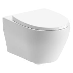 Bathrooms by Trading Depot Maya Slim Soft Close Toilet Seat - White - TDBT107428