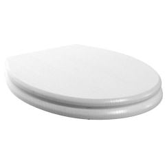 Bathrooms by Trading Depot Dahlia Soft Close Toilet Seat - Satin White - TDBT107473