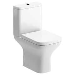 Bathrooms by Trading Depot Locklyn Short Projection Close Coupled Open Back WC & Wrapover Soft Close Seat - TDBT101521