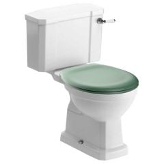 Bathrooms by Trading Depot Conway Close Coupled WC & Sage Green Soft Close Seat - TDBT105579