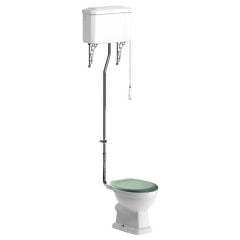 Bathrooms by Trading Depot Conway High Level WC & Sage Green Soft Close Seat - TDBT105583