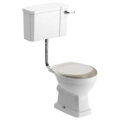 Bathrooms by Trading Depot Conway Low Level WC & Matt Latte Soft Close Seat - TDBT105584