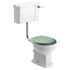 Bathrooms by Trading Depot Conway Low Level WC & Sage Green Soft Close Seat - TDBT105585