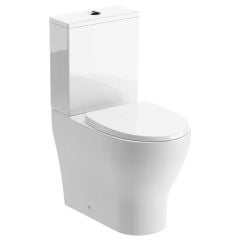 Bathrooms by Trading Depot Maya Rimless Short Projection Close Coupled WC & Soft Close Seat - TDBT106140