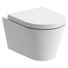 Bathrooms by Trading Depot Ondine Rimless Wall Hung WC & Soft Close Seat - TDBT1861
