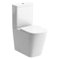 Bathrooms by Trading Depot Eyre Rimless Close Coupled Comfort Height WC & Soft Close Seat - TDBT1889