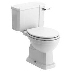 Bathrooms by Trading Depot Conway Close Coupled WC & Satin White Soft Close Seat - TDBT1899
