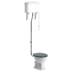 Bathrooms by Trading Depot Conway High Level WC & Sea Green Soft Close Seat - TDBT1908