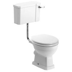 Bathrooms by Trading Depot Conway Low Level WC & Satin White Soft Close Seat - TDBT1911