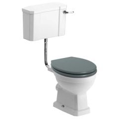 Bathrooms by Trading Depot Conway Low Level WC & Sea Green Soft Close Seat - TDBT1912