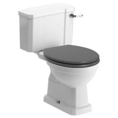Bathrooms by Trading Depot Conway Close Coupled WC & Grey Ash Soft Close Seat - TDBT96007