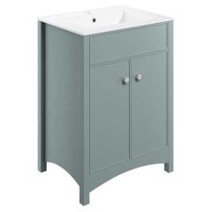 Bathrooms by Trading Depot Pacifica 610mm Floor Standing Vanity Unit With Basin - Sea Green Ash - TDBT2601