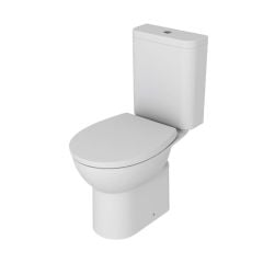 Bathrooms by Trading Depot Close Coupled Rimless WC & Soft Close Seat - TDBT108878