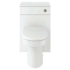 Bathrooms by Trading Depot Wade 500mm WC Unit & BTW Pan - White Gloss - TDBT102951