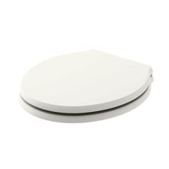 Bayswater Porchester Wooden Soft Close Toilet Seat - Pointing White - BAYF155