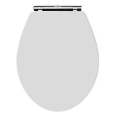 Bayswater Fitzroy Wooden Soft Close Toilet Seat - White - BAYF167