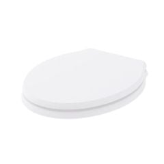 Bayswater Porchester Wooden Soft Close Toilet Seat - White - BAYF168