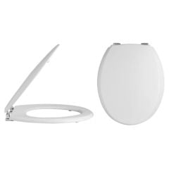Bayswater Fitzroy Wooden Toilet Seat - White - BAYF169